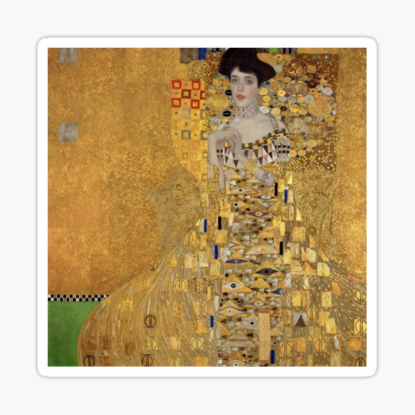 Aperçu de l'œuvre Portrait d'Adèle Bloch-Bauer I par Gustav Klimt (1907) créée et vendue par Printellarium.