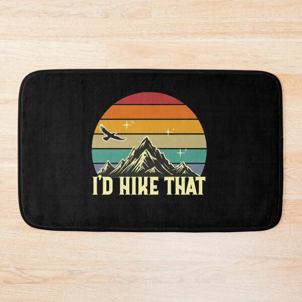Item preview, I'd Hike That - Retro Hiking Adventure designed and sold by VinsendDraconi.