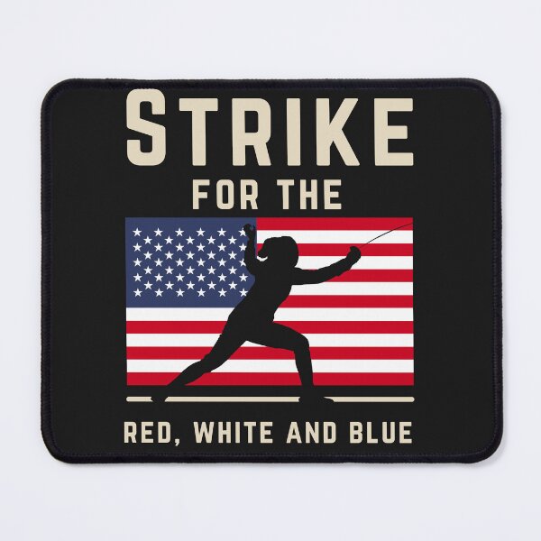 Item preview, Patriotic Fencing Strike for USA Fans and Athletes  designed and sold by Anniko Art Studio.