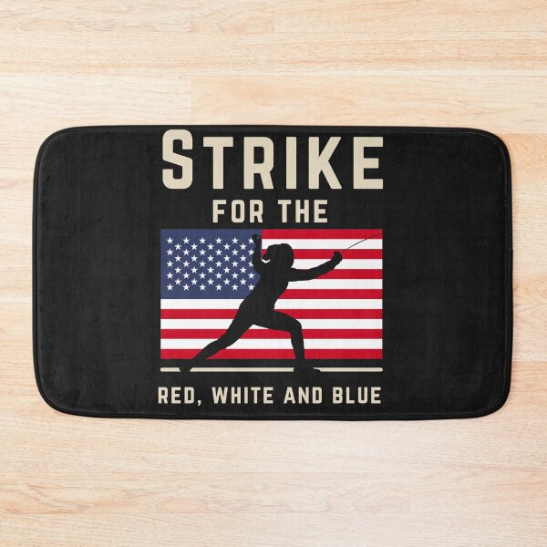 Item preview, Patriotic Fencing Strike for USA Fans and Athletes  designed and sold by Anniko Art Studio.