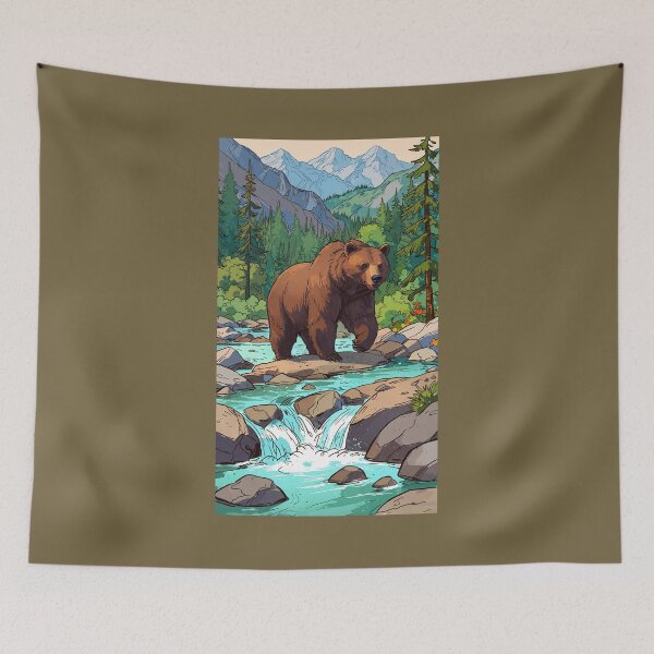 Item preview, Grizzly Bear designed and sold by ArtCraftLab.