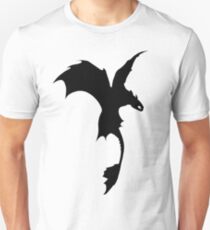 Toothless Silhouette - Plain Unisex T-Shirt