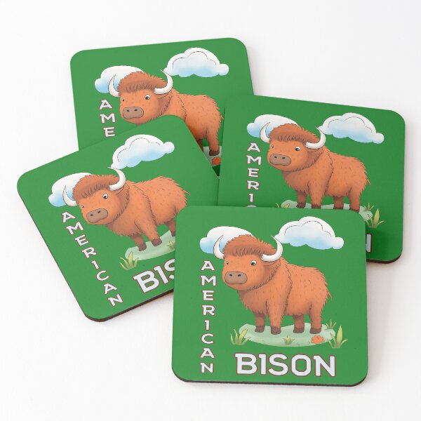 Item preview, Cute american bison designed and sold by AlchemyColor.