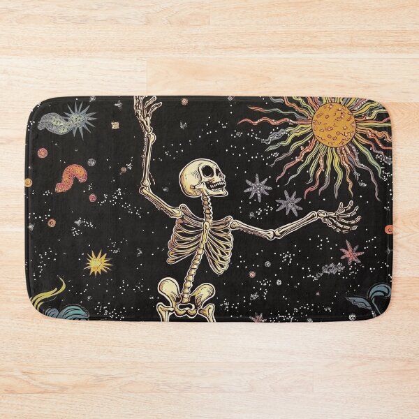 Item preview, Pinterest Aesthetic: Psychedelic Dancing Skeleton In The Moonlight designed and sold by Fantasy Masterpiece.