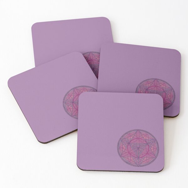 Item preview, Flower of Life Mandalas: 090 - Purple Star Tetrahedron designed and sold by SonoSonoStudio.
