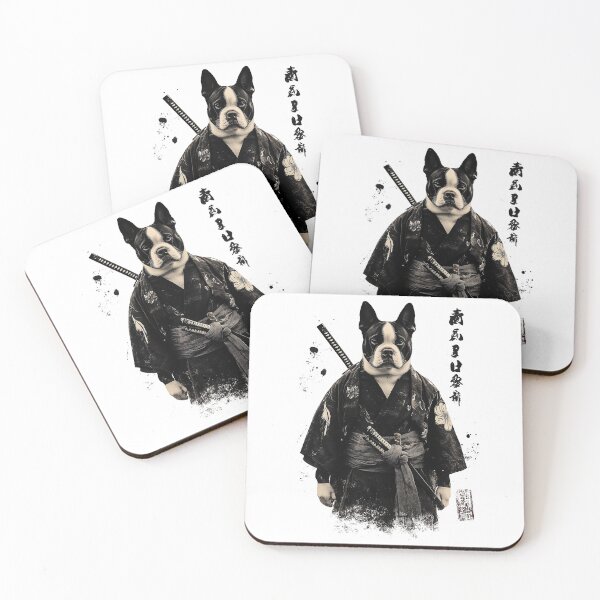 Item preview, Samurai Bulldog Warrior - Unique and Bold Japanese Art designed and sold by pixal-shop.