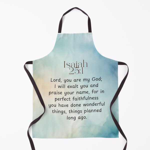 Item preview, Isaiah 25:1 Christian Bible Verse on Watercolor Background designed and sold by Our Bible Journey.