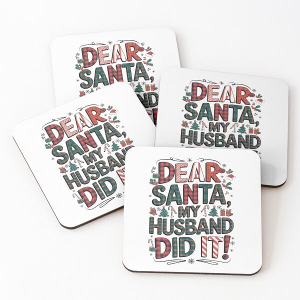 Item preview, Dear Santa My Husband Did It Buffalo Plaid Christmas Pajama designed and sold by SztylishDesigns.