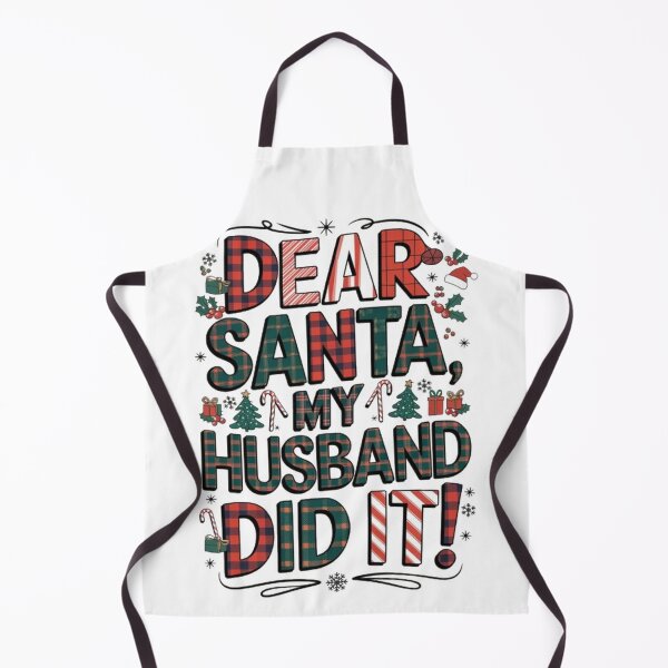 Item preview, Dear Santa My Husband Did It Buffalo Plaid Christmas Pajama designed and sold by SztylishDesigns.