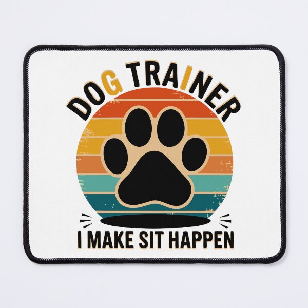 Item preview, Retro Dog Trainer Paw Print Design designed and sold by Meme-shirt.