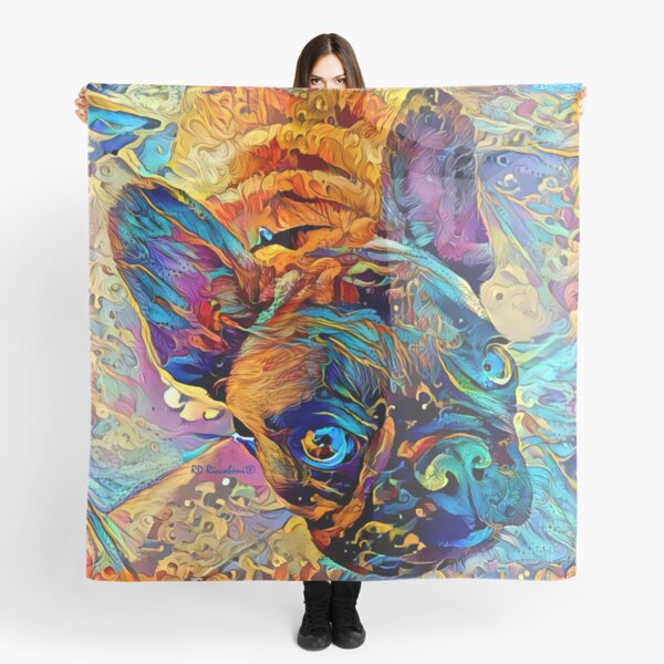 Frenchie by RD Riccoboni - French Bulldog Scarf