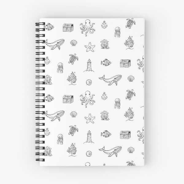 Item preview, Minimalist hand-drawn sea theme design - ocean elements designed and sold by PinFlick.