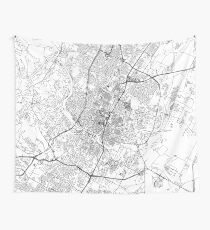 Austin White Map Tapestry