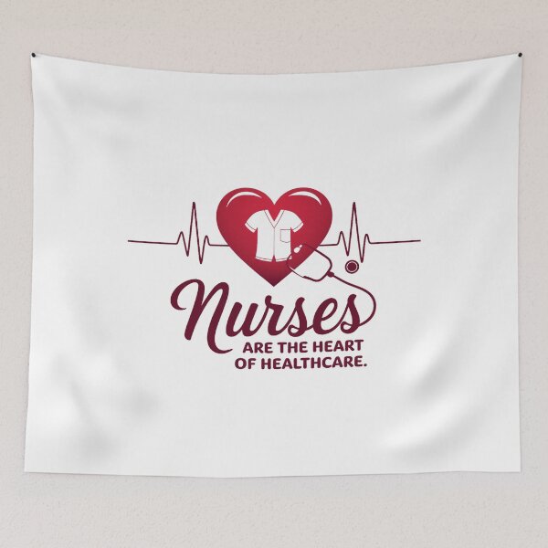 Item preview, nurses are the heart of healthcare designed and sold by bukajart.