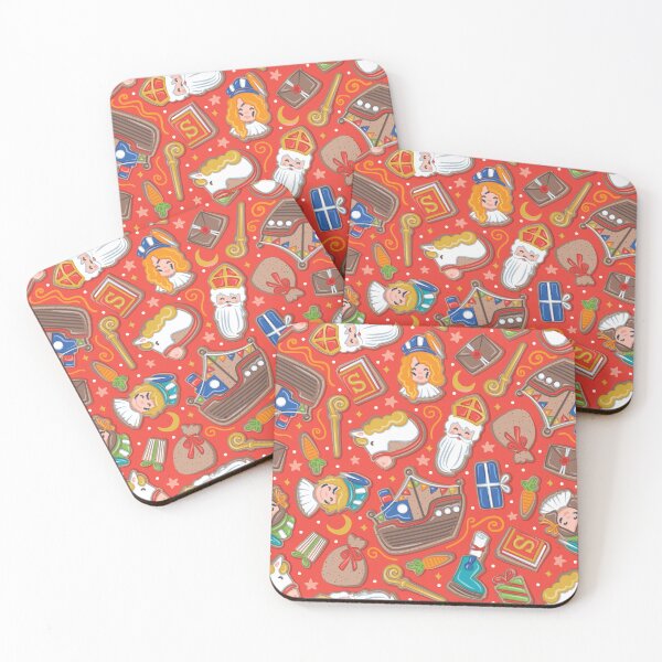 Item preview, Welkom Sinterklaas gingerbread - vivid red Dutch Saint Nicholas designed and sold by SelmaCardoso.