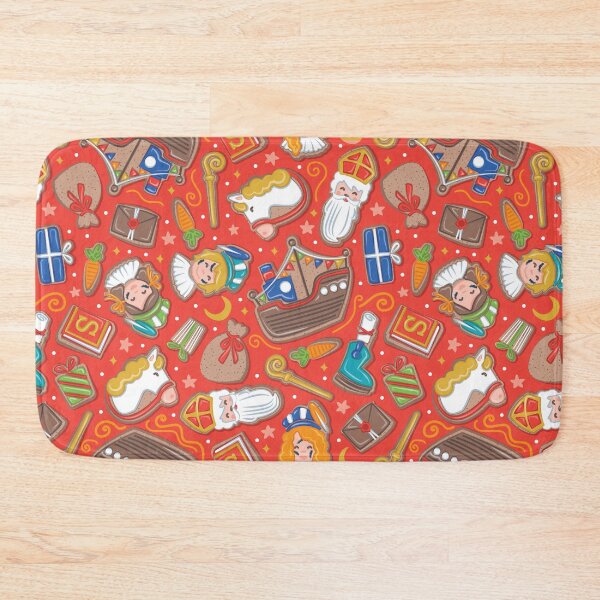 Item preview, Welkom Sinterklaas gingerbread - vivid red Dutch Saint Nicholas designed and sold by SelmaCardoso.