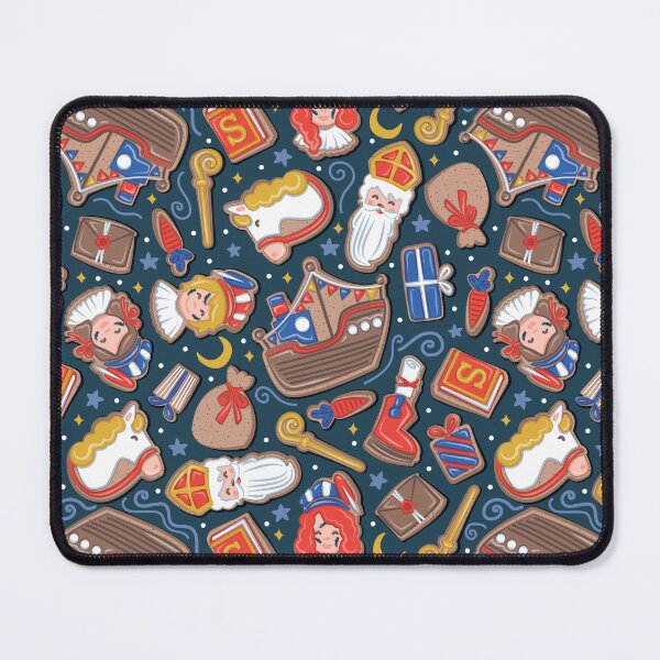 Item preview, Welkom Sinterklaas gingerbread - nile blue Dutch Saint Nicholas designed and sold by SelmaCardoso.
