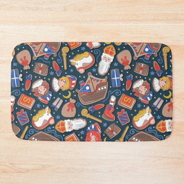 Item preview, Welkom Sinterklaas gingerbread - nile blue Dutch Saint Nicholas designed and sold by SelmaCardoso.