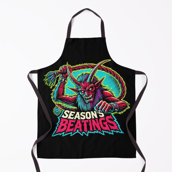Item preview, Neon Krampus Season's Beatings - Holiday Humor Greetings designed and sold by Victor Shadehorn.