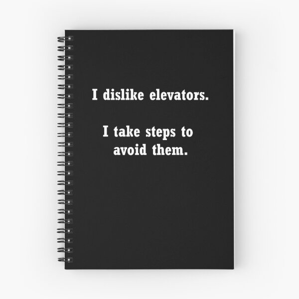 Item preview, I dislike elevators. funny joke t shirt designed and sold by snowry.