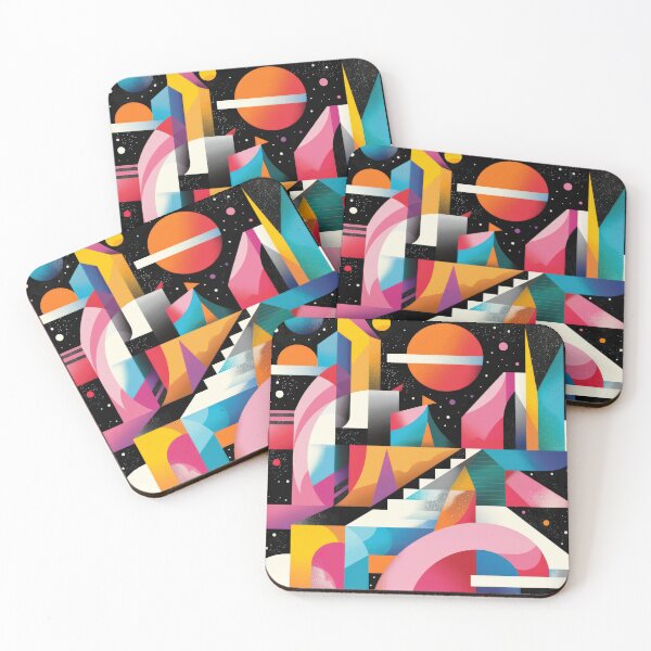Item preview, Abstract Geometric Space City designed and sold by brandway.
