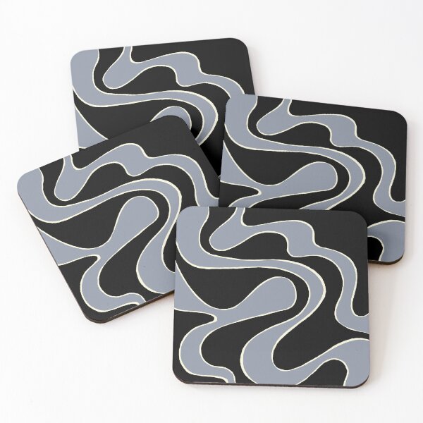 Item preview, Ebb and Flow 2 in Black, Gray and Cream designed and sold by LAEC-Shop.