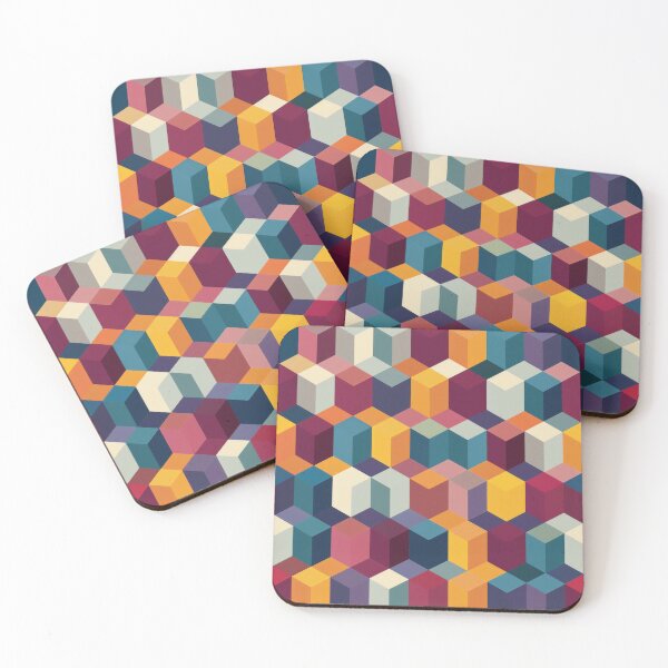 Item preview, Colorful Cube Pattern designed and sold by brandway.