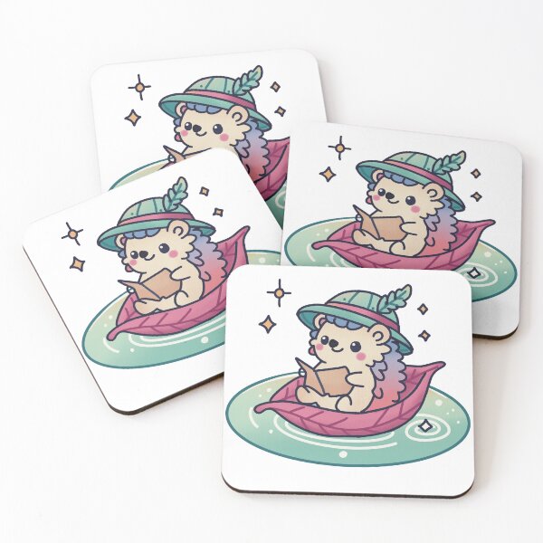 Item preview, Adventurous Hedgehog on a Leaf Boat designed and sold by PieChocolate.