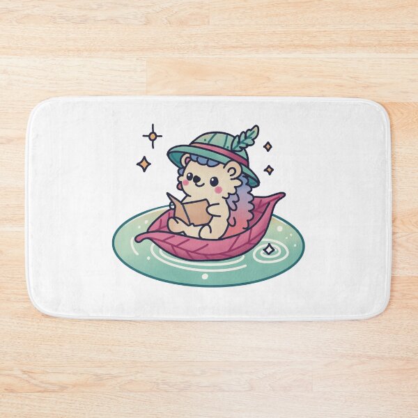 Item preview, Adventurous Hedgehog on a Leaf Boat designed and sold by PieChocolate.