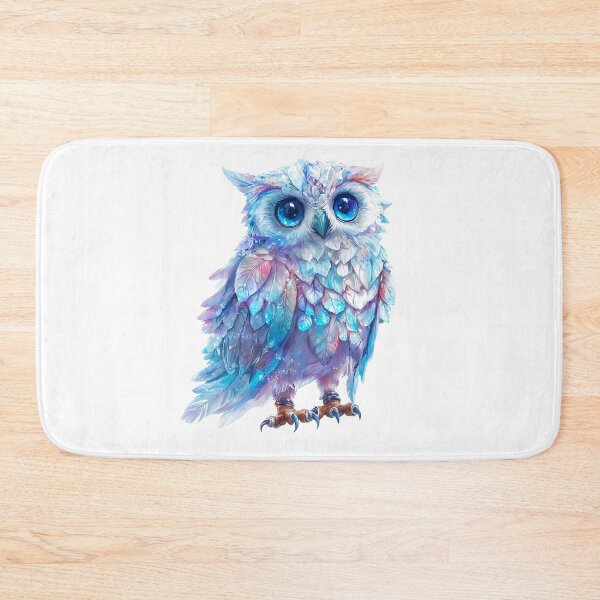 Item preview, Fantasy Crystal Owl with Vibrant Colors. Mystical Owl with Iridescent Feathers and Gemstone Glow designed and sold by Anastasiia Yurevych.