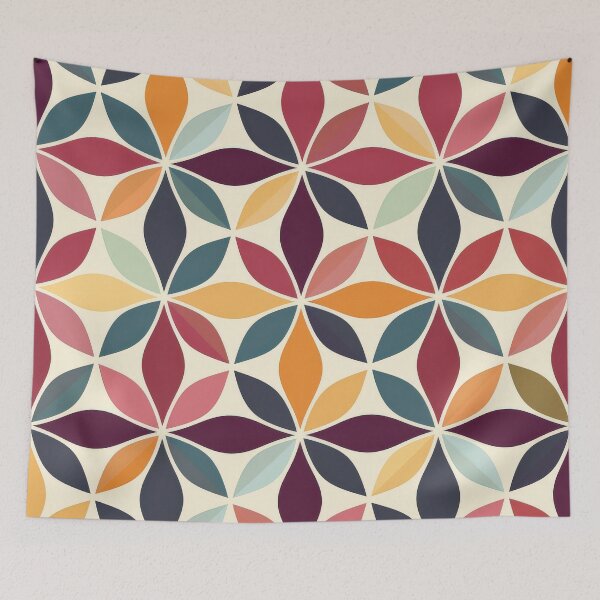 Item preview, Colorful Geometric Flower Pattern designed and sold by brandway.