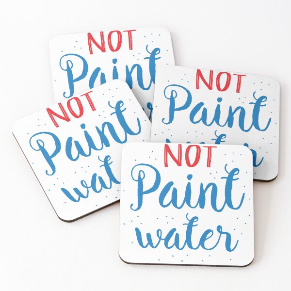Item preview, NOT paint water design for artists brushes (with matching PAINT WATER) designed and sold by jazzydevil.