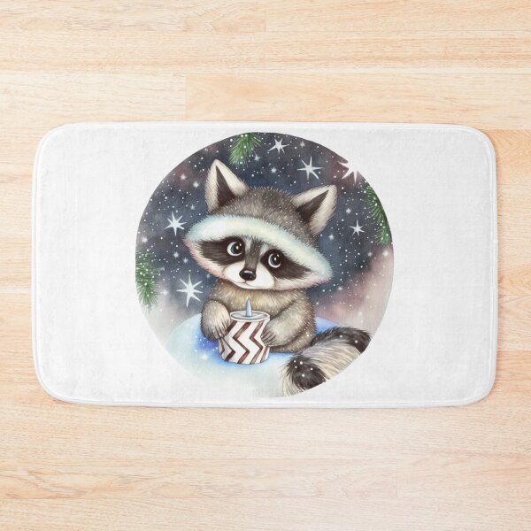 Item preview, Cute Christmas Raccoon  designed and sold by patternshoprad.
