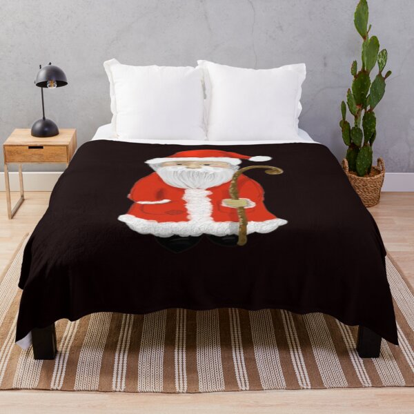 Item preview, Vintage Santa Claus Illustration – Classic Christmas Design with Cane" designed and sold by cocoshopdesign.