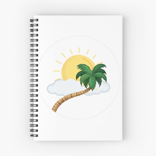 Item preview, palm sun cloud in cirlcle designed and sold by AA-designstore.