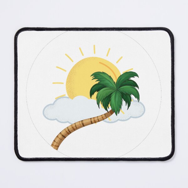 Item preview, palm sun cloud in cirlcle designed and sold by AA-designstore.