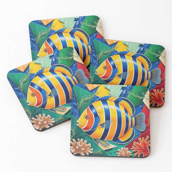 Item preview, Striped Multi-colored Fish designed and sold by Azrabi.