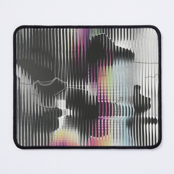 Item preview, Abstract Digital Art With Rainbow Stripes designed and sold by brandway.