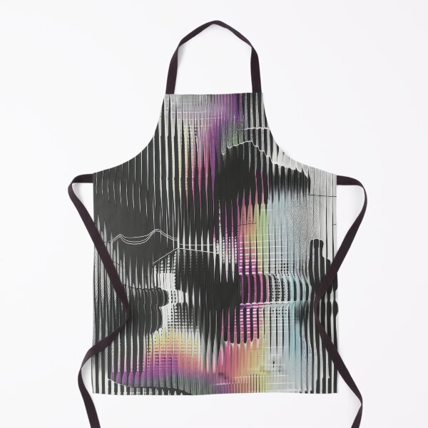 Item preview, Abstract Digital Art With Rainbow Stripes designed and sold by brandway.