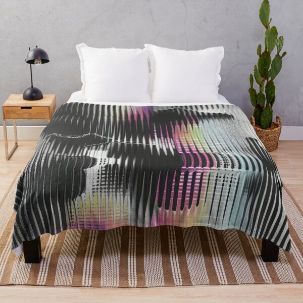 Item preview, Abstract Digital Art With Rainbow Stripes designed and sold by brandway.