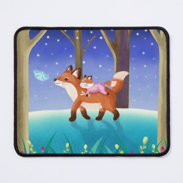 Item preview, Fox mother with fox cub in the magic forest. Lovely motif for children. designed and sold by Sandra Brezina.