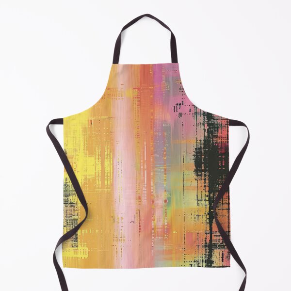 Item preview, Abstract Digital Art With Yellow, Pink, and Black Stripes designed and sold by brandway.