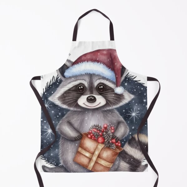 Item preview, Adorable Christmas Raccoon designed and sold by patternshoprad.