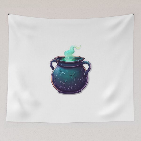Item preview, Magical Cauldron with Glowing Potion designed and sold by Enea Kelo.
