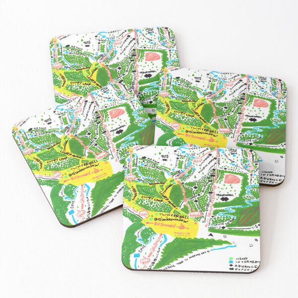 Item preview, Crystal Mountain Ski Runs by my Son Damien G designed and sold by Naomi Gutierrez Parrish.
