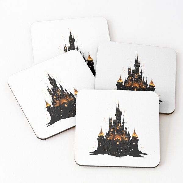 Item preview, Castle Silhouette with Glowing Lights designed and sold by Enea Kelo.
