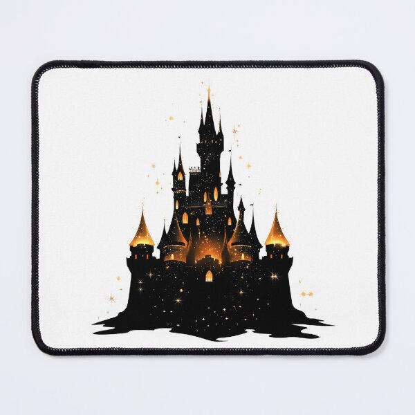 Item preview, Castle Silhouette with Glowing Lights designed and sold by Enea Kelo.