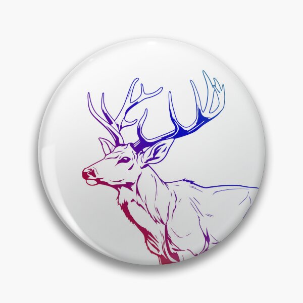 Item preview, Colorful Gradient Deer Design – Nature-Inspired Art designed and sold by BiRoMaConcept.