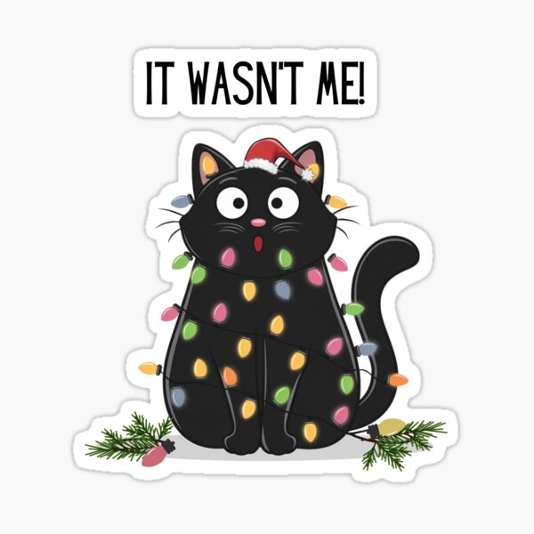 Item preview, Funny Christmas Cat, Meowy Christmas, Santa's little helper, Be happy designed and sold by KolorellaS.