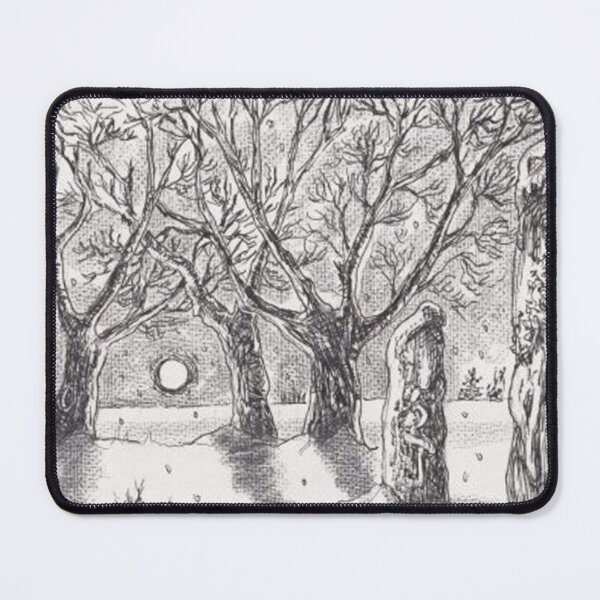 Item preview, Winter solstice snowy moonlit woods designed and sold by FerretSteph.
